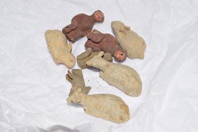 Lot 307 - 19th Century straw-work Noah's Ark