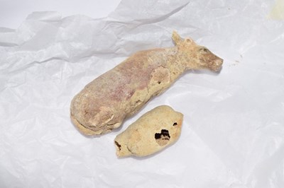 Lot 307 - 19th Century straw-work Noah's Ark