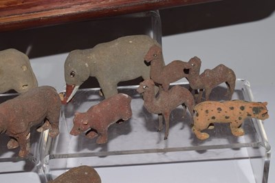 Lot 307 - 19th Century straw-work Noah's Ark