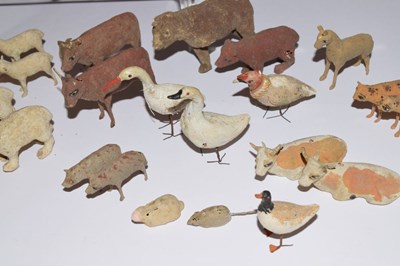 Lot 307 - 19th Century straw-work Noah's Ark