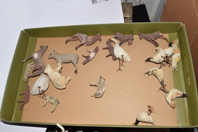 Lot 307 - 19th Century straw-work Noah's Ark