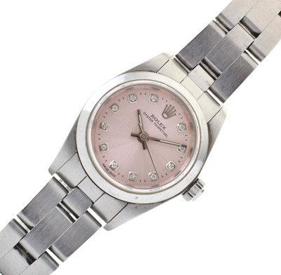 Lot 226 - Rolex - Lady's Oyster Perpetual stainless steel wristwatch