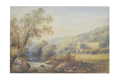 Lot 561 - Attr. Rev Charles Annesley (1787-1863) - Watercolour - Rievaulx Abbey
