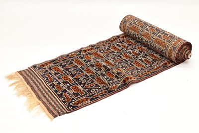 Lot 613 - Belouch dark blue ground wool runner