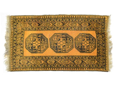 Lot 615 - Mustard ground Tekke rug