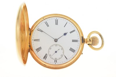 Lot 167 - Late Victorian 18ct gold full hunter