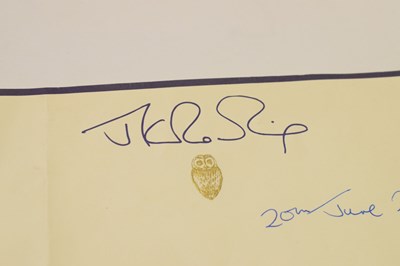 Lot 498 - Rowling (J. K.) - Harry Potter and the Deathly Hallows, 1st Edn, 2007, signed, with letter
