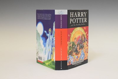 Lot 498 - Rowling (J. K.) - Harry Potter and the Deathly Hallows, 1st Edn, 2007, signed, with letter