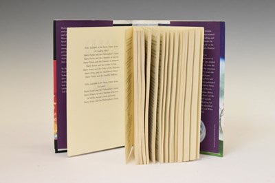 Lot 498 - Rowling (J. K.) - Harry Potter and the Deathly Hallows, 1st Edn, 2007, signed, with letter