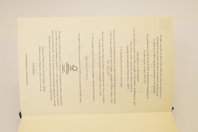 Lot 498 - Rowling (J. K.) - Harry Potter and the Deathly Hallows, 1st Edn, 2007, signed, with letter