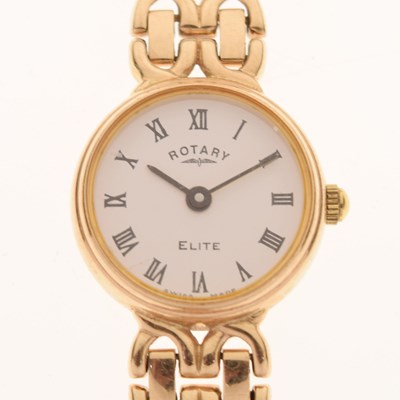 Lot 155 - Rotary - Lady's Elite 9ct gold cocktail watch