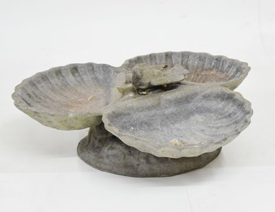 Lot 742 - Small lead bird bath