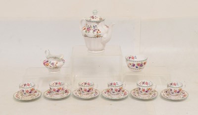 Lot 469 - Spode six-person Copelands Spode 'Lauriston' pattern coffee set