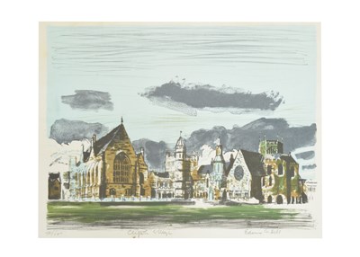 Lot 514 - Edwin La Dell (1914-1970) - Coloured lithograph - 'Clifton College'