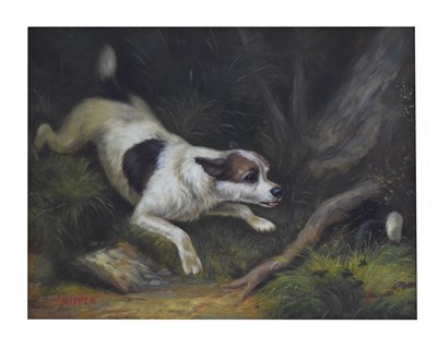 Lot 571 - Follower of Heywood Hardy (1842-1933) - 20th century oil on board - 'Nipper'