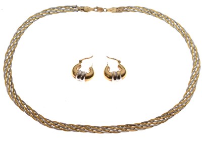 Lot 74 - 9ct gold two tone necklace