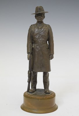Lot 406 - Resin figure of an Australian soldier with a rifle