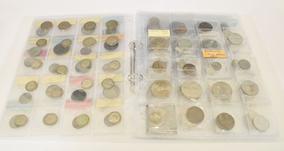 Lot 261 - Album of silver and other coins to include GB and world examples