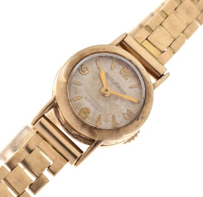 Lot 95 - Jaeger le Coultre - Lady's back wind wristwatch