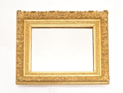 Lot 714 - Rectangular gilt wall mirror