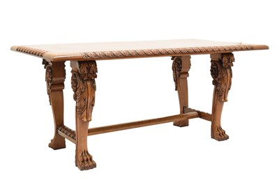 Lot 677 - Indian carved hardwood table