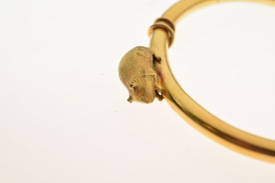 Lot 168 - Hinged bangle mounted with mouse