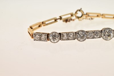 Lot 175 - Edwardian diamond bracelet