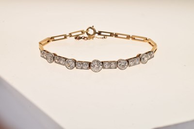 Lot 175 - Edwardian diamond bracelet