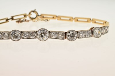 Lot 175 - Edwardian diamond bracelet