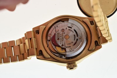 Lot 224 - Rolex - Lady's Oyster Perpetual Datejust 18ct gold wristwatch