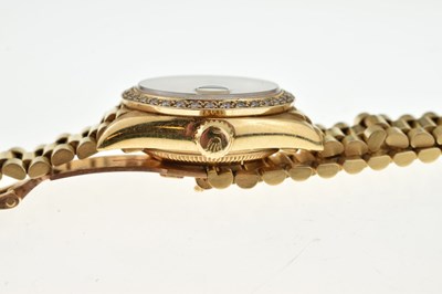 Lot 224 - Rolex - Lady's Oyster Perpetual Datejust 18ct gold wristwatch
