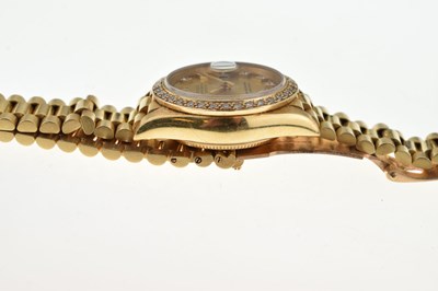 Lot 224 - Rolex - Lady's Oyster Perpetual Datejust 18ct gold wristwatch