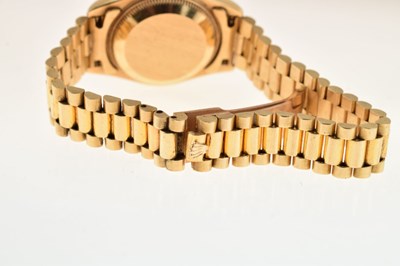Lot 224 - Rolex - Lady's Oyster Perpetual Datejust 18ct gold wristwatch