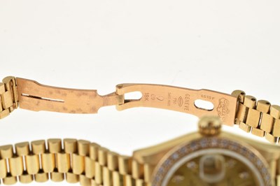 Lot 224 - Rolex - Lady's Oyster Perpetual Datejust 18ct gold wristwatch
