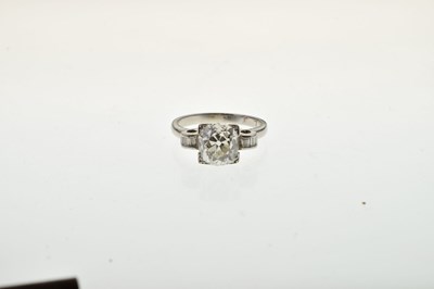 Lot 93 - Diamond single stone ring