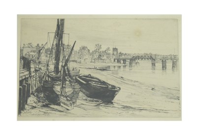 Lot 573 - Charles John Watson (1846-1927) - Etching - 'Chelsea'
