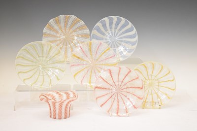 Lot 419 - Six Venetian plates, etc
