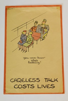 Lot 408 - Fougasse (Cyril Kenneth Bird 1887-1965) - Original World War II propaganda poster