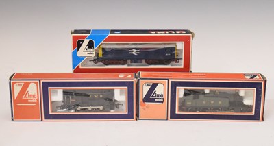 Lot 357 - Lima - Three boxed 00 gauge railway train set locomotives