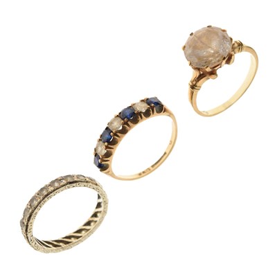Lot 35 - Two 9ct gold dress rings