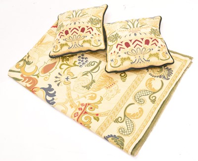 Lot 201 - Embroidered throw or hanging, etc.