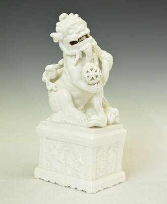 Lot 483 - Blanc-de-chine Dog of Fo