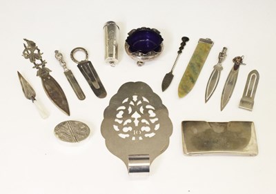 Lot 197 - Quantity of sundry silver