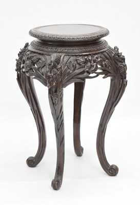 Lot 500 - Chinese hardwood plant stand