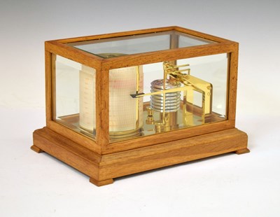 Lot 374 - Cased barograph
