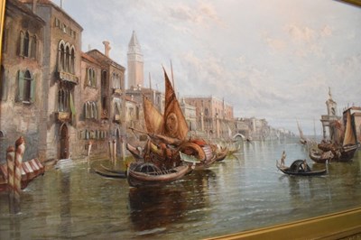 Lot 564 - Alfred Pollentine (1836-1890) - Oil on canvas - The Grand Canal, Venice