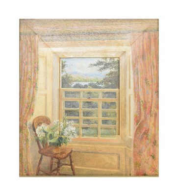 Lot 542 - Stephen J Darbishire RBA (b.1940) - Oil on board - 'By the Open Window'