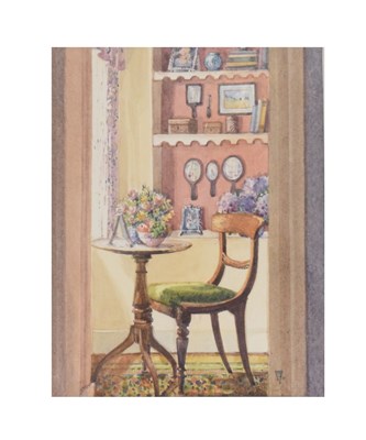 Lot 547 - Frances Shearing - Watercolour - 'It's All Done With Mirrors'