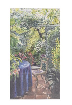 Lot 550 - Frances Shearing - Watercolour - 'Conservatory, Lugano'