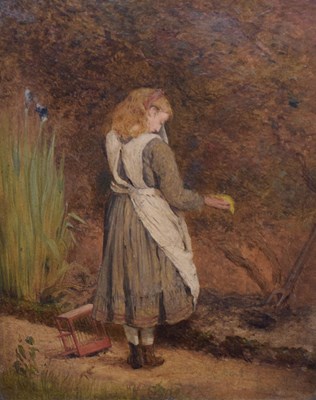 Lot 587 - English School - Oil on board